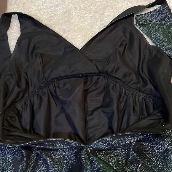 NWOT $325 Parker | Claudette | Backless Cocktail Dress | A-Line | Metallic - Picture 10 of 13
